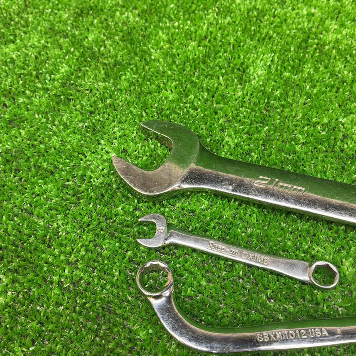 スナップオン S型レンチ SBXM1012、コンビネーションレンチ OEXM210B、OXIM8、ロングストレートメガネレンチ XDHFM1719、XDHFM1012、メガネレンチ XBM1214S 6点セット【藤沢店】