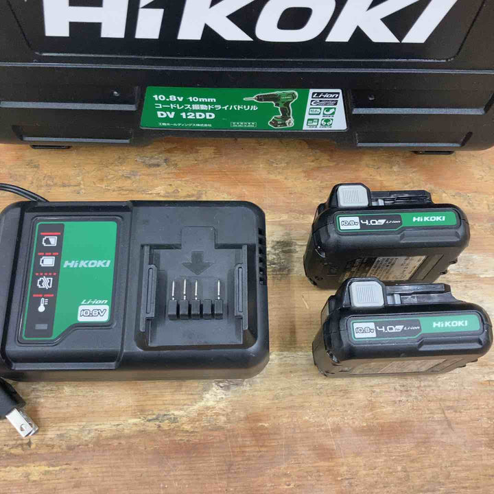 ★ハイコーキ(HIKOKI ※旧:日立工機) コードレス振動ドリルドライバー DV12DD(2LS)【柏店】