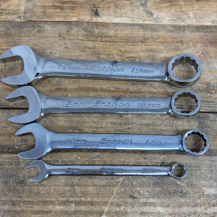 Snap-on スナップオン コンビネーションレンチ 8,14,16,19mm 4点セット 【東大和店】