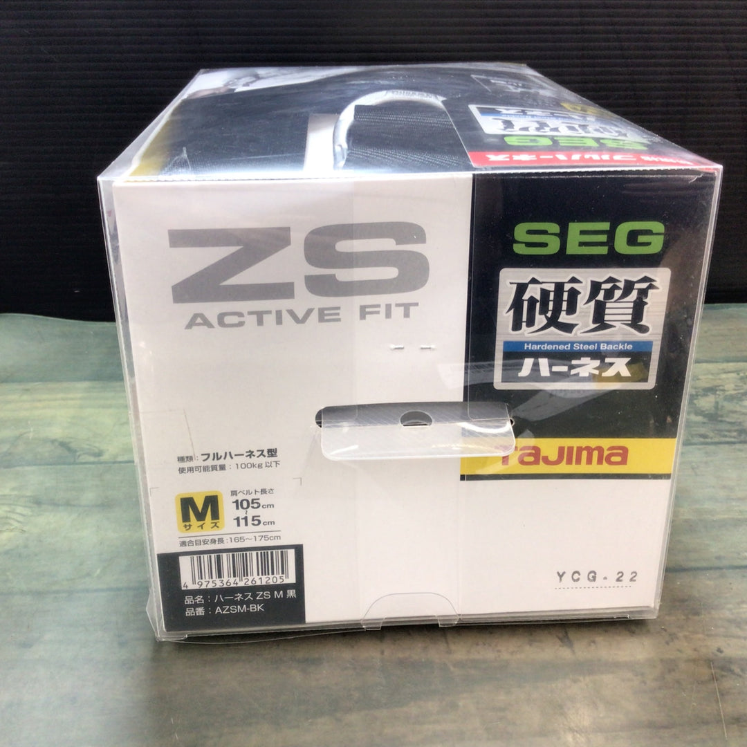 □タジマ(Tajima) ハーネスZS 黒 Mサイズ AZSM-BK【東大和店】