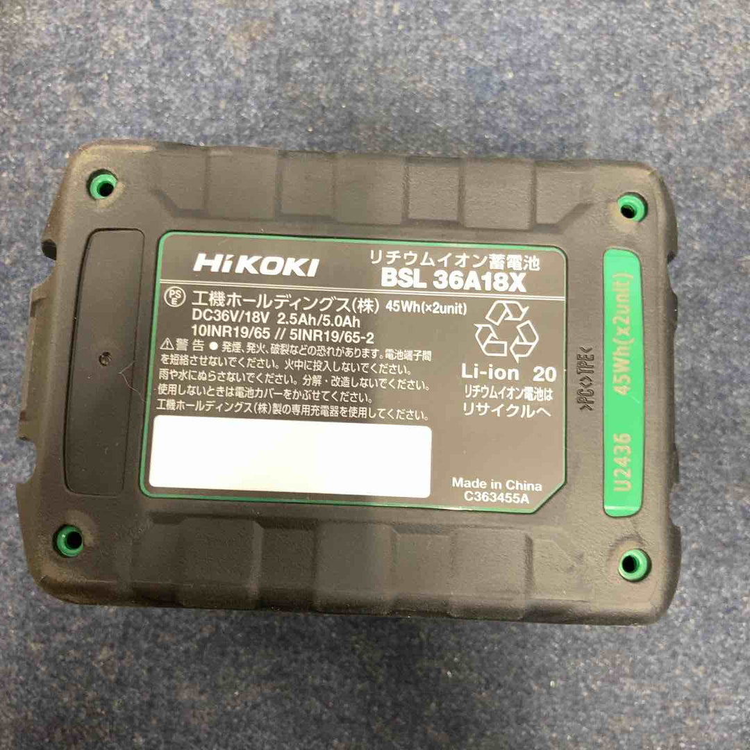 ハイコーキ(HIKOKI ※旧:日立工機) リチウムイオンバッテリー 36V/2.5Ah BSL36A18X 6個セット【八潮店】