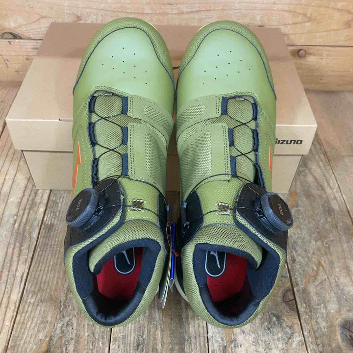特価！【未使用品】◇[ミズノ] ワークシューズ オールマイティHWⅡ81M BOA F1GA2501 28.0cm カーキ×オレンジ【所沢店】
