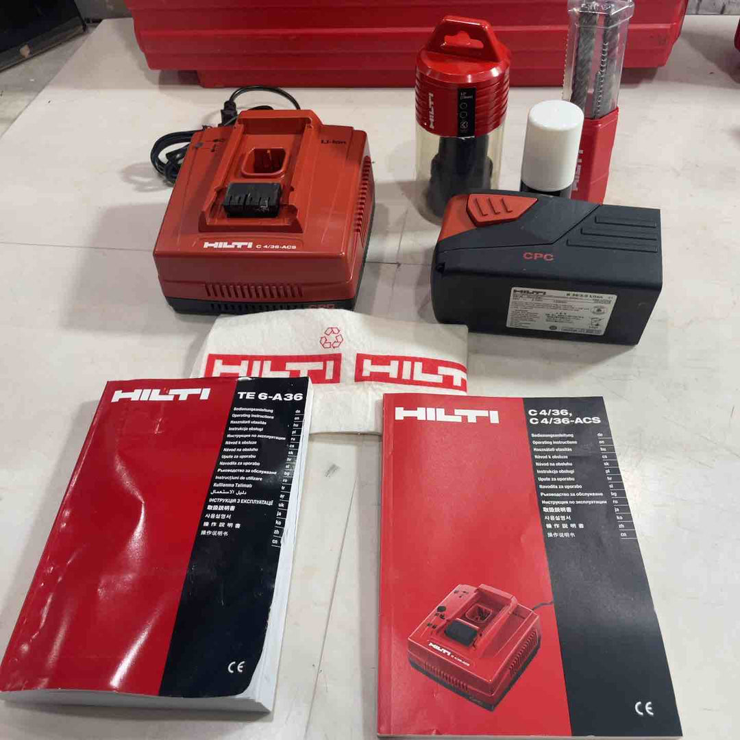 ◇ヒルティ(HILTI)  コードレス集じんハンマドリル TE6-A36 DRS フルセット 集じんシステム付き【川口店】