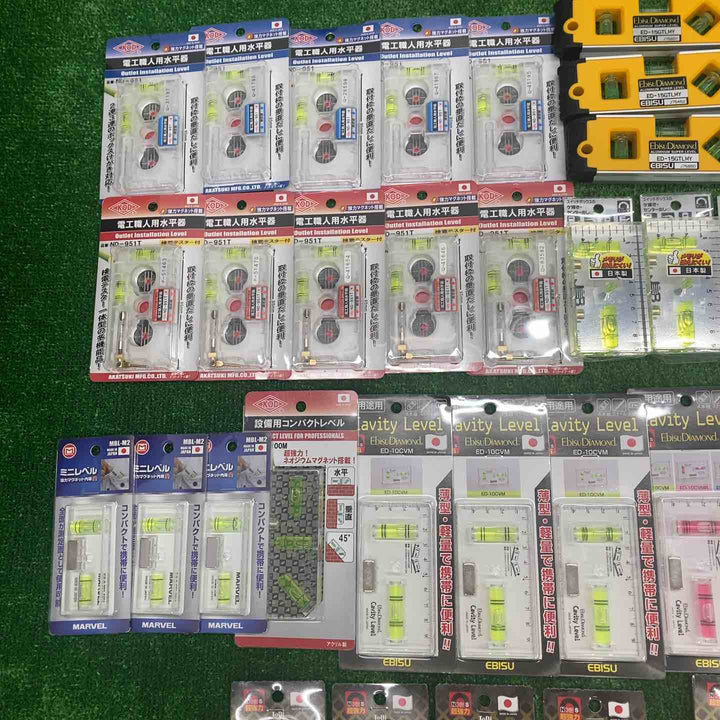 ▼18go【未開封/送料無料】水平器 磁石モデル マグネット付き 40個まとめ売り エビスダイヤモンド KOD シンワ等【川越店】