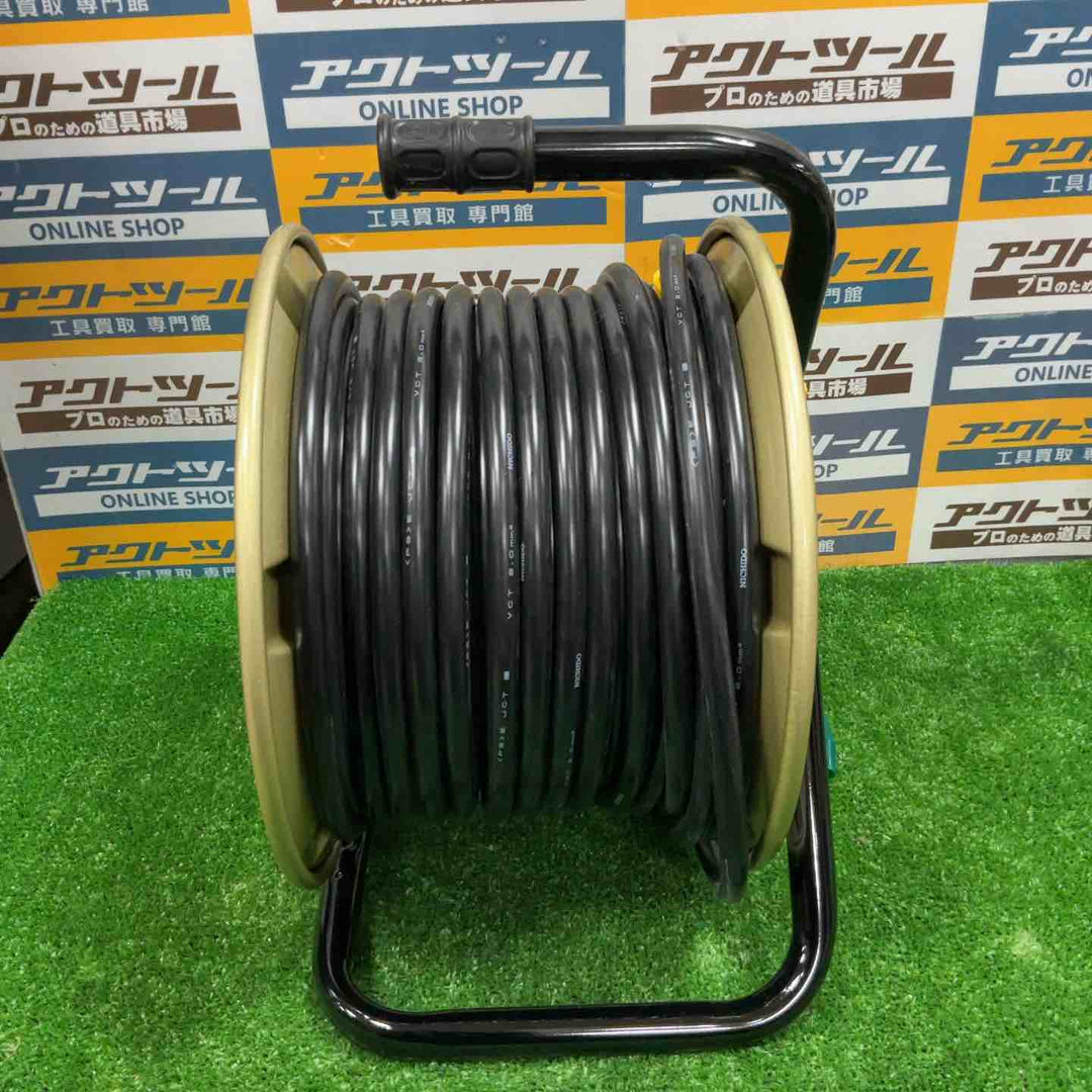 ◇日動工業 NICHIDO コードリール 電工ドラム マジックリール 単相100V NP-EB24F 20M【草加店】