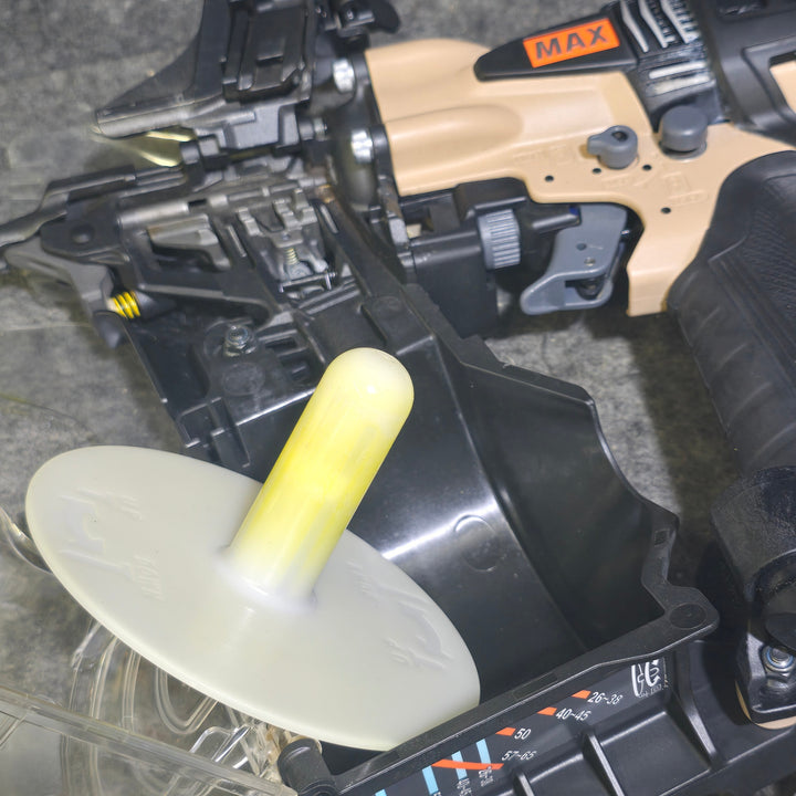 【特別特価！美品】マックス(MAX) 高圧エア釘打ち機 HN-65N4(D)_サンドベージュ【桶川店】