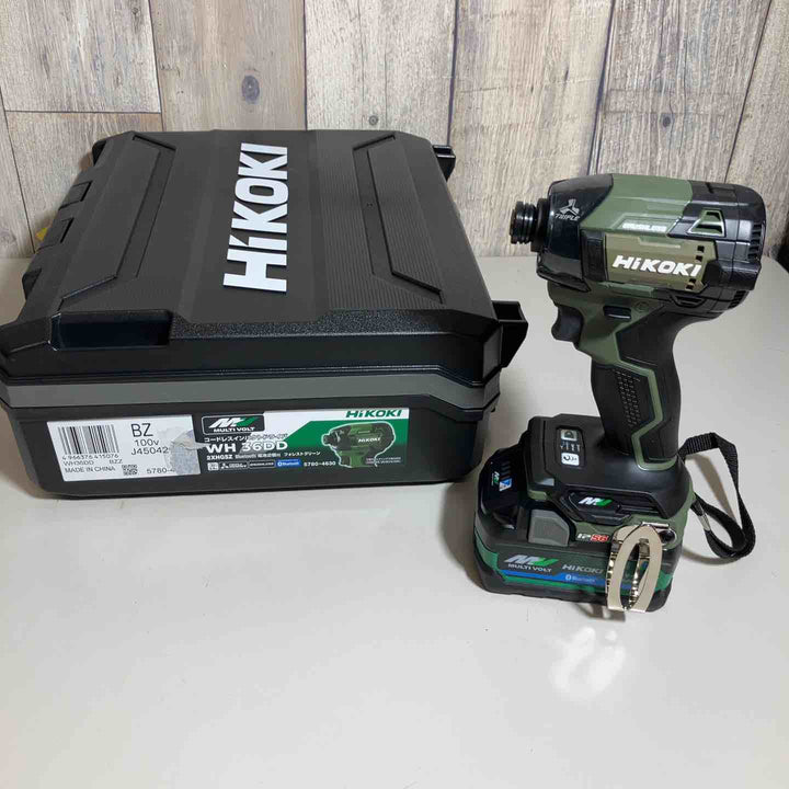 ★ハイコーキ(HIKOKI ※旧:日立工機) コードレスインパクトドライバ フォレストグリーン WH36DD(2XHGSZ)【戸田店】