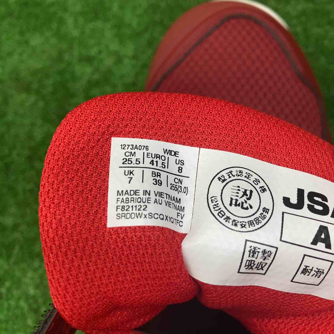 アシックス(asics) 安全靴 作業靴 ウィンジョブ CP216 ビートジュース/クラシックレッド 25.5 cm 3E相当【川越店】