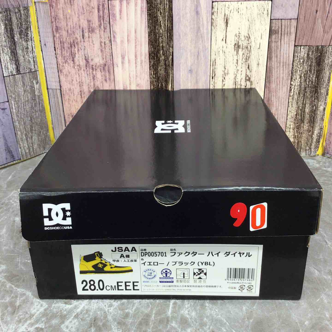 【未使用品】◇ファクターハイダイヤル  PHACTOR HI DL 安全靴 イエロー/ブラック 28.0cm【八潮店】