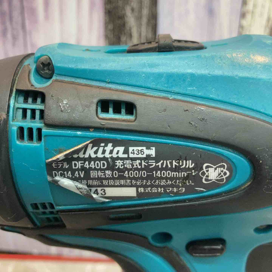 【中古品】★マキタ makita 14.4V コードレスドリルドライバー DF440DRFX バッテリー2個付【八潮店】
