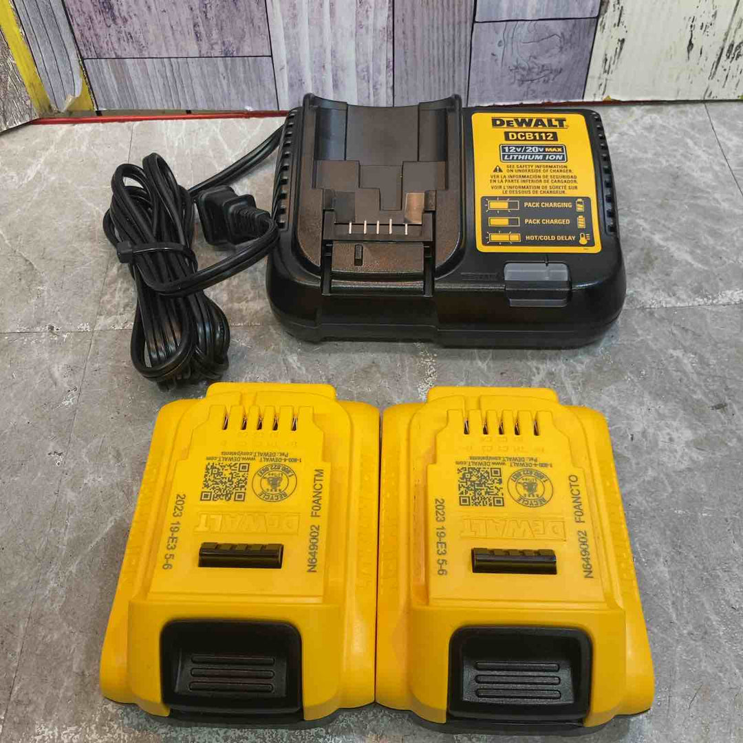 【中古品 美品】◇デウォルト DEWALT コードレスインパクトドライバ DCF887N 充電器 バッテリー2個付【八潮店】