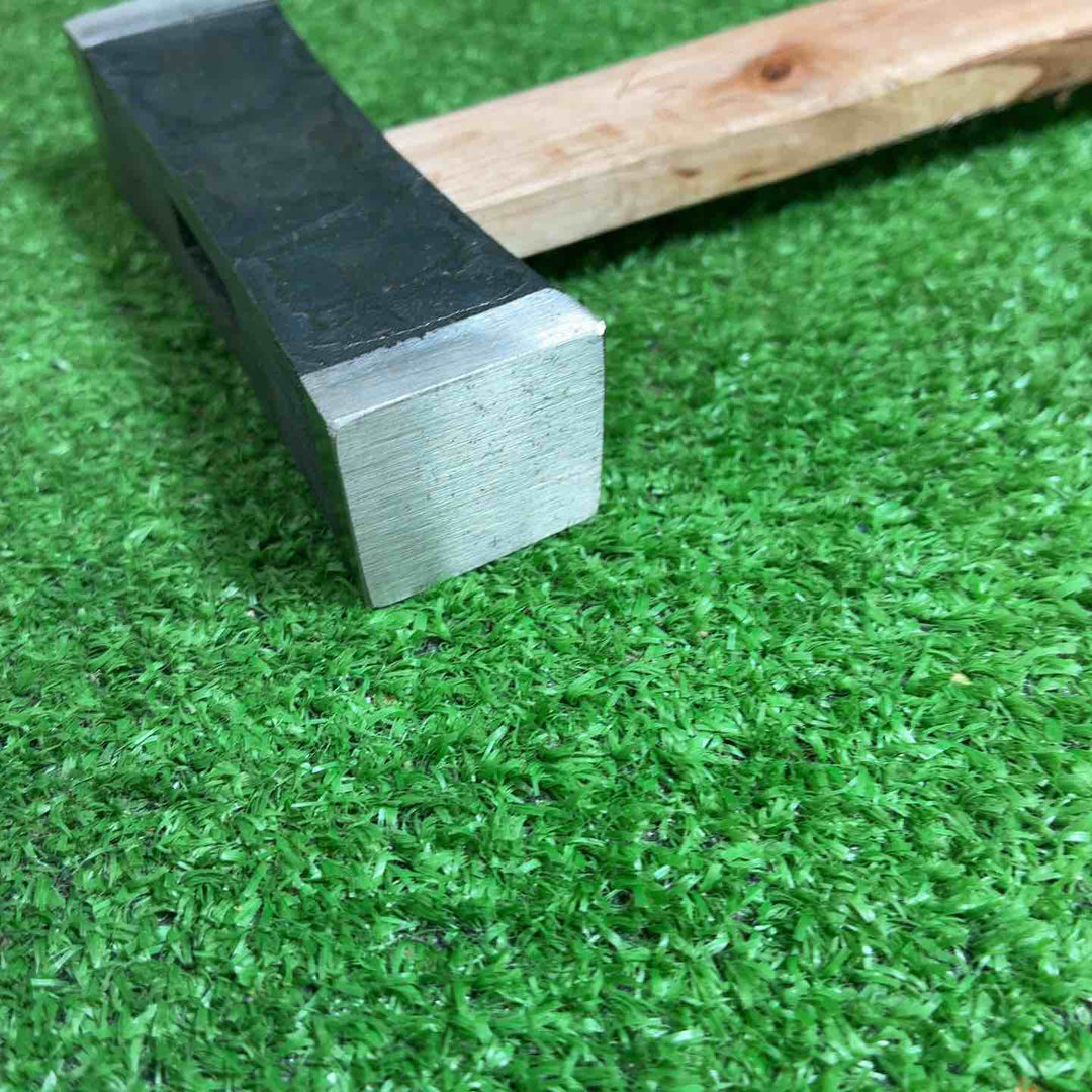 【未使用品】 道心斎正行 木目 黒 玄翁(角) 正行作柄付 120匁 【藤沢店】