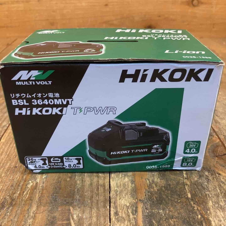 ★ハイコーキ(HIKOKI ※旧:日立工機) リチウムイオンバッテリー 36V/4.0Ah BSL3640MVT【所沢店】