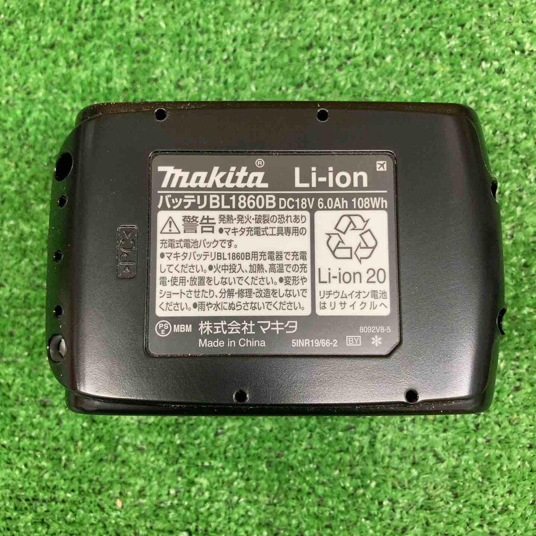 【未使用品】 マキタ/makita リチウムイオンバッテリー 18V/6.0Ah BL1860B 【鴻巣店】