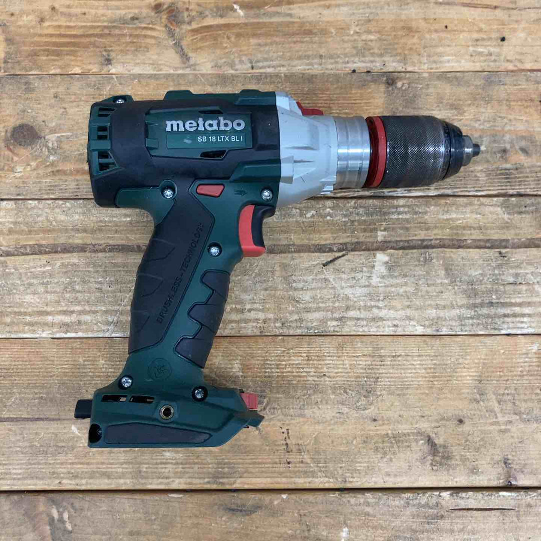 【超お得】 【中古品】 metabo メタボ (日立工機：ハイコーキ) SB18LTXBLI 18V 振動ドリルドライバー バッテリー6個付属 ドイツ製 DIY 【東大和店】