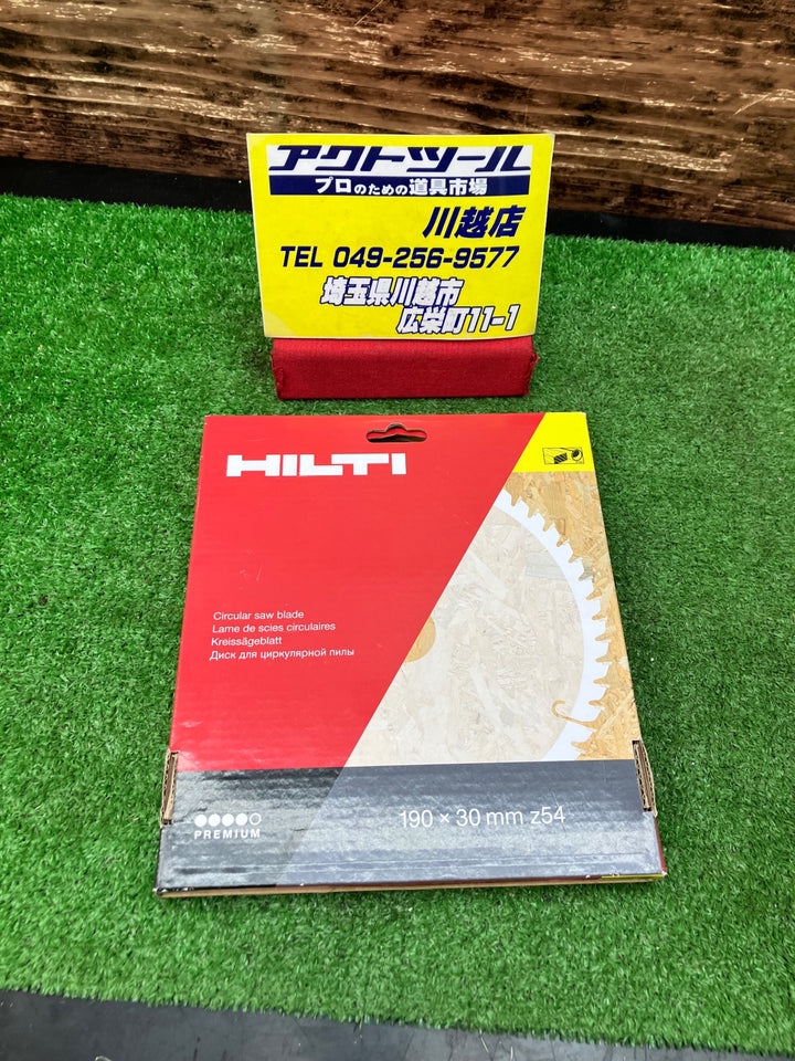 HILTI/ヒルティ 190mm木工用チップソー SCB WS CC 5枚【川越店】