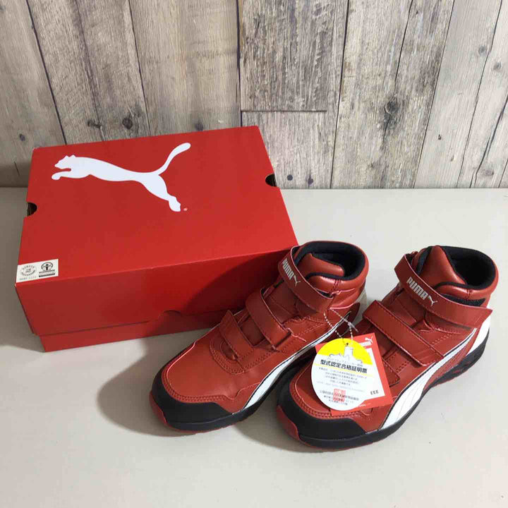 【未使用品】PUMA プーマ  安全靴 ライダー2.0 レッド ミッド 26.0cm 26センチ EEE【戸田店】