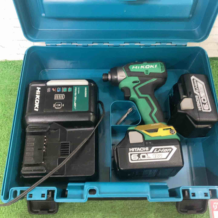 ◇HiKOKI(ハイコーキ) 18V 充電式 インパクトドライバー 18V2.0Ah畜電池×2個、充電器、ケース付 WH18DD(2BG)【町田店】