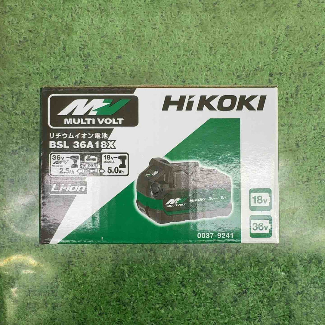 ★お得なセット売り★ハイコーキ(HIKOKI ※旧:日立工機) リチウムイオンバッテリー 36V/2.5Ah BSL36A18X【町田店】