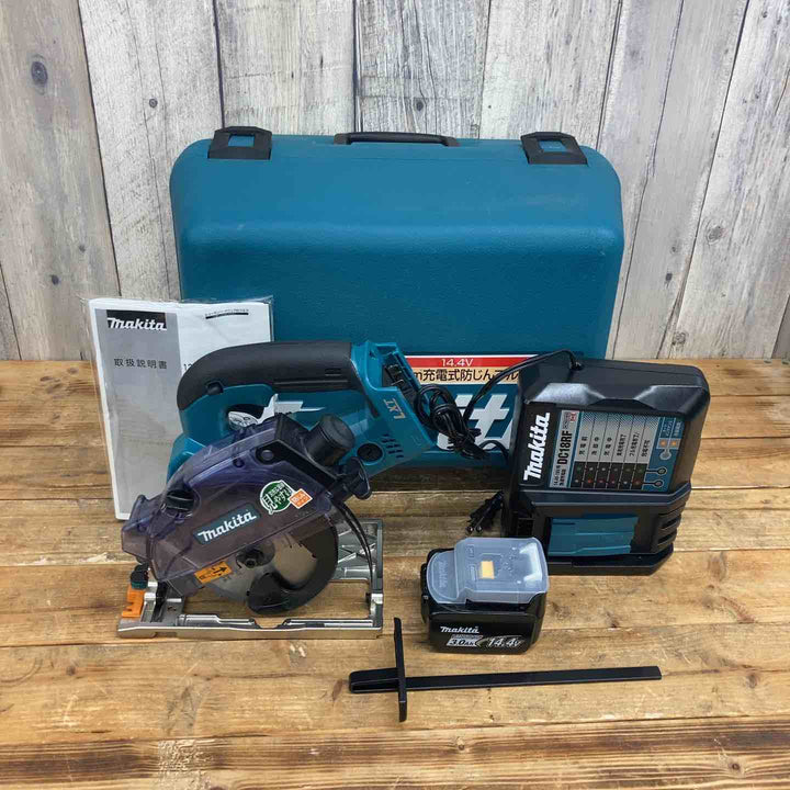 【中古美品】 マキタ(makita) 14.4V 125mm コードレス防じん丸のこ KS521DRF フルセット品 【東大和店】