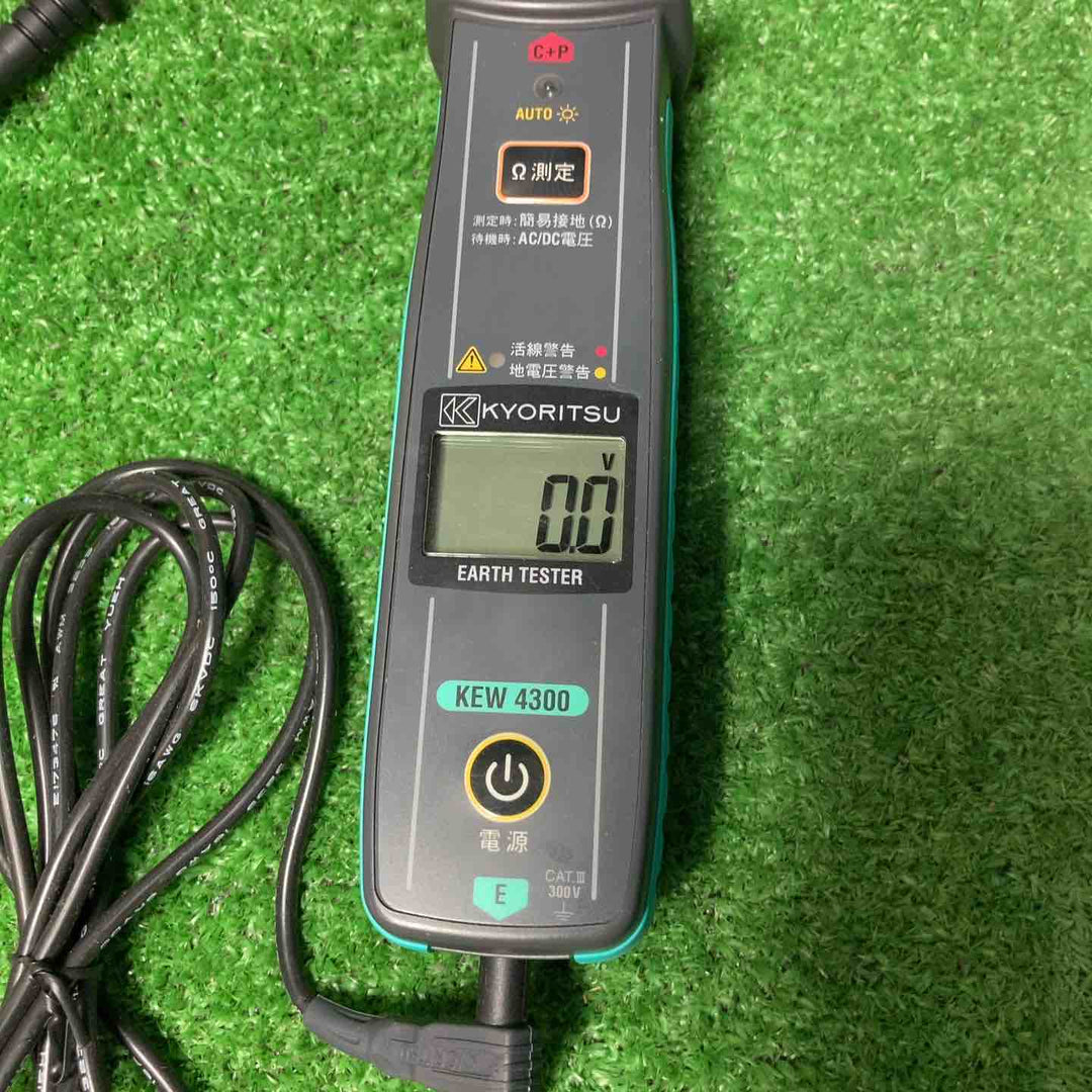 【美品】共立 デジタル簡易接地抵抗計 KEW4300BT 付属品一部欠品 ※電源のみ確認済み【岩槻店】