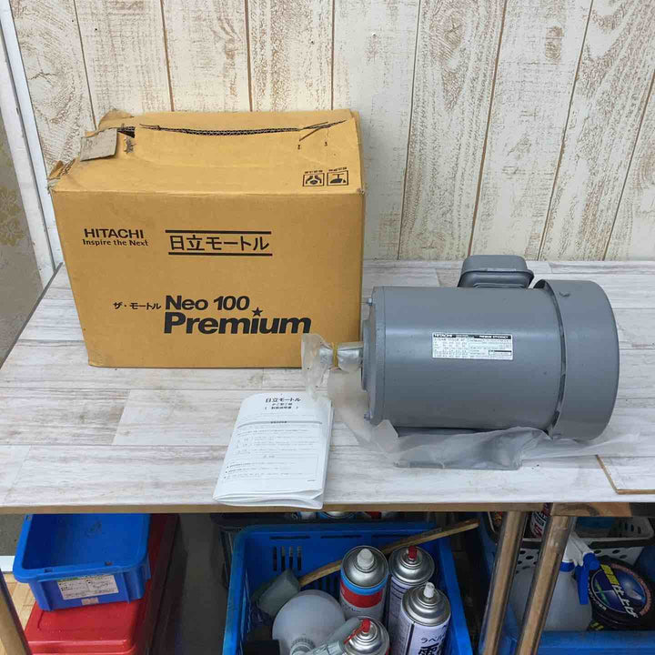 HITACHI 日立 三相モートル 0.75kW TFO-LK 4P 2V【柏店】