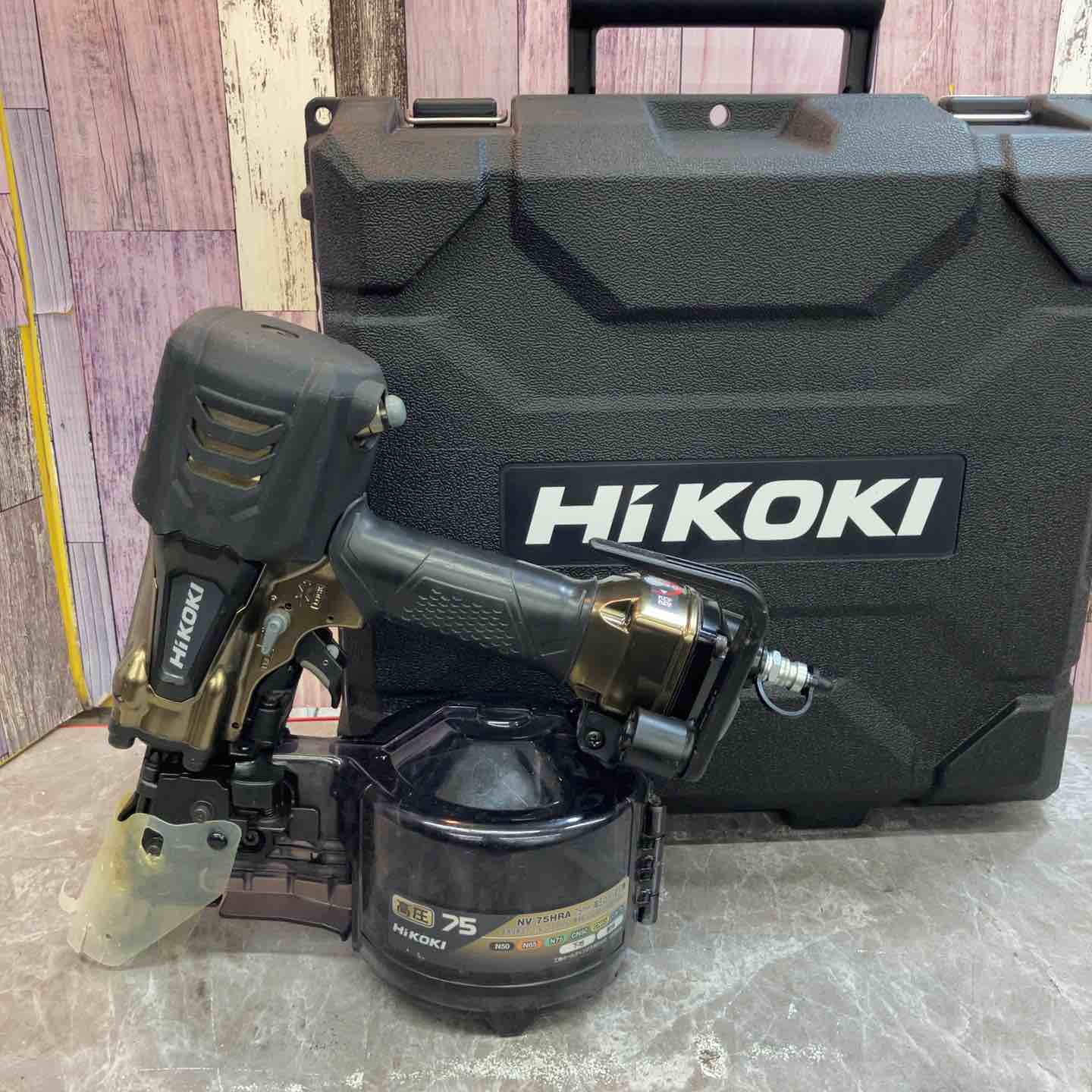 ★ハイコーキ(HIKOKI ※旧:日立工機) 高圧エア釘打ち機 NV75HRA(S)【八潮店】 ☆ハイコーキ(HIKOKI ※旧:日立工機) 高圧エア釘打ち機 NV75HRA(S
