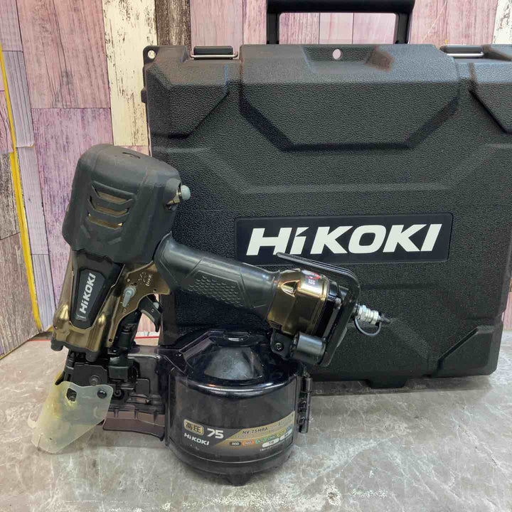 ★ハイコーキ(HIKOKI ※旧:日立工機) 高圧エア釘打ち機 NV75HRA(S)【八潮店】