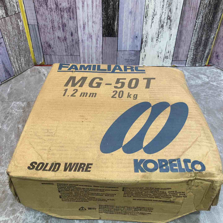【未使用品】KOBELCO 半自動溶接ワイヤ MG-50T 1.2mm 20kg 箱痛みあり【八潮店】