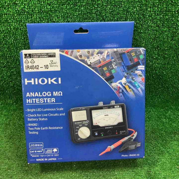 ◇HIOKI(日置電機) IR4042-10 絶縁抵抗計 4レンジ アナログメグオームハイテスタ【川崎店】