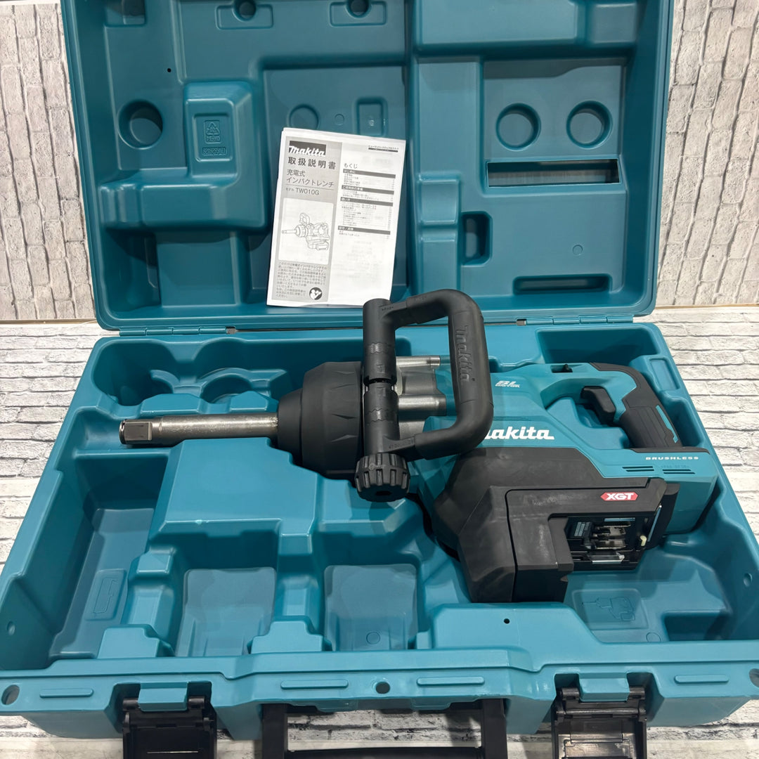 makita/マキタ 最新モデル！！ 40V MAX 充電式インパクトレンチ TW010GZK 角ドライブ 25.4mm 本体+ケース【川口店】