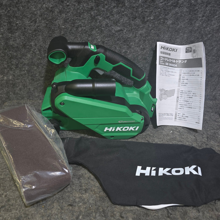 【特別特価！訳アリ未使用品】ハイコーキ(HIKOKI ※旧:日立工機) コードレスベルトサンダー SB3608DA(NN)【桶川店】