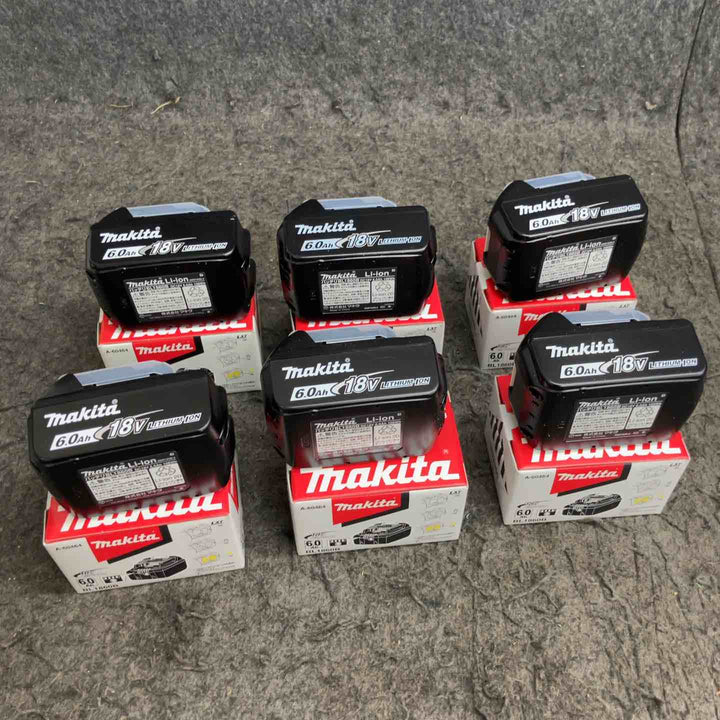 マキタ(makita) リチウムイオンバッテリー 18V/6.0Ah BL1860B まとめ売り 計6点【鴻巣店】