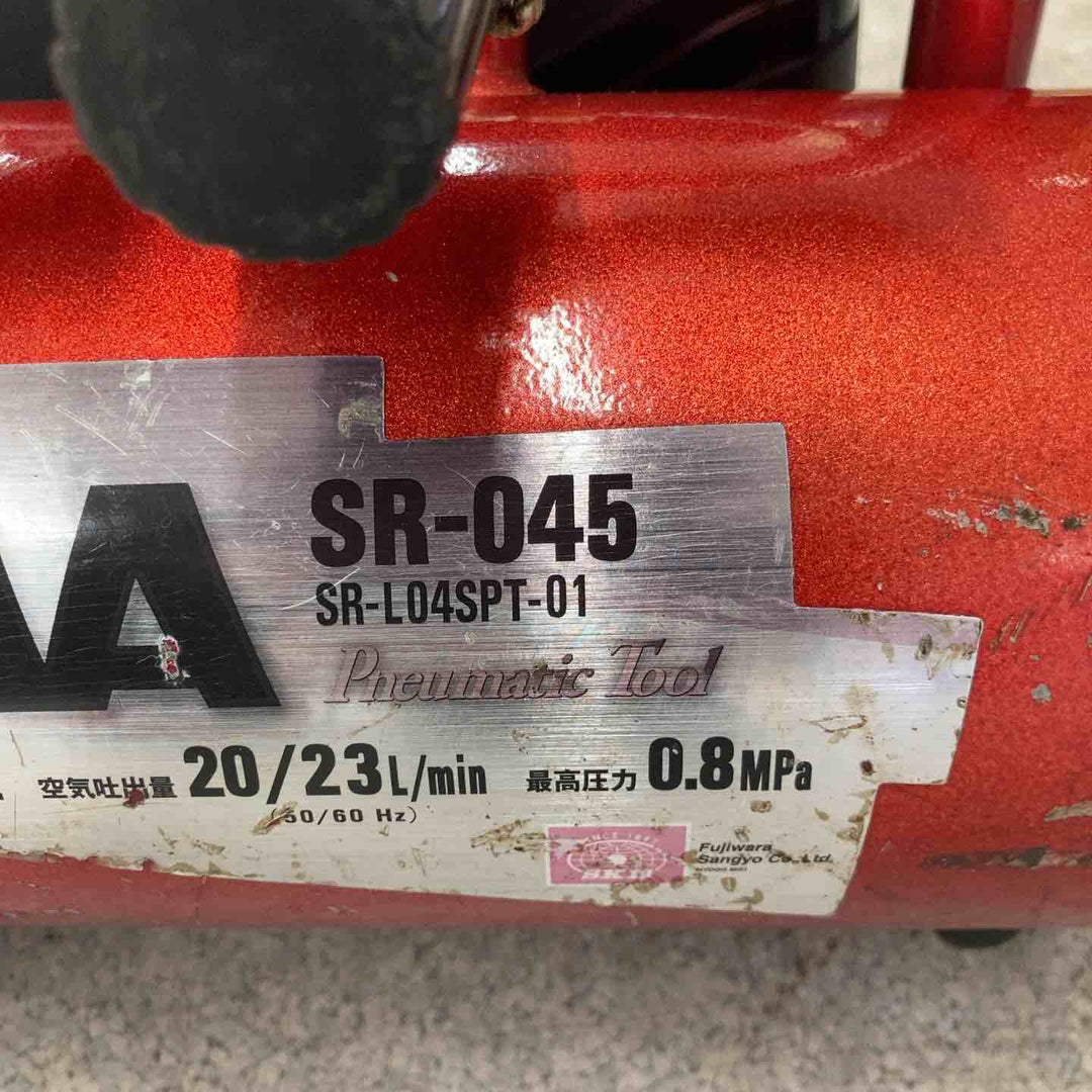 【中古品】◇藤原産業 (SK11) オイルレス エアーコンプレッサー SR-045 タンク容量 4L SR-L04SPT-01【八潮店】