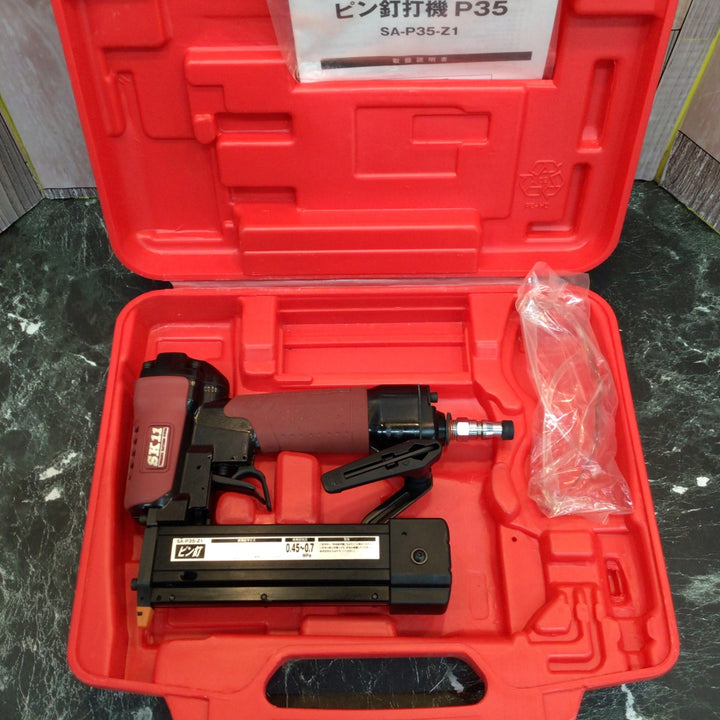 〇SK11 エアピン釘打機 釘足長 12~35mm P35 SA-P35-Z1【八潮店】