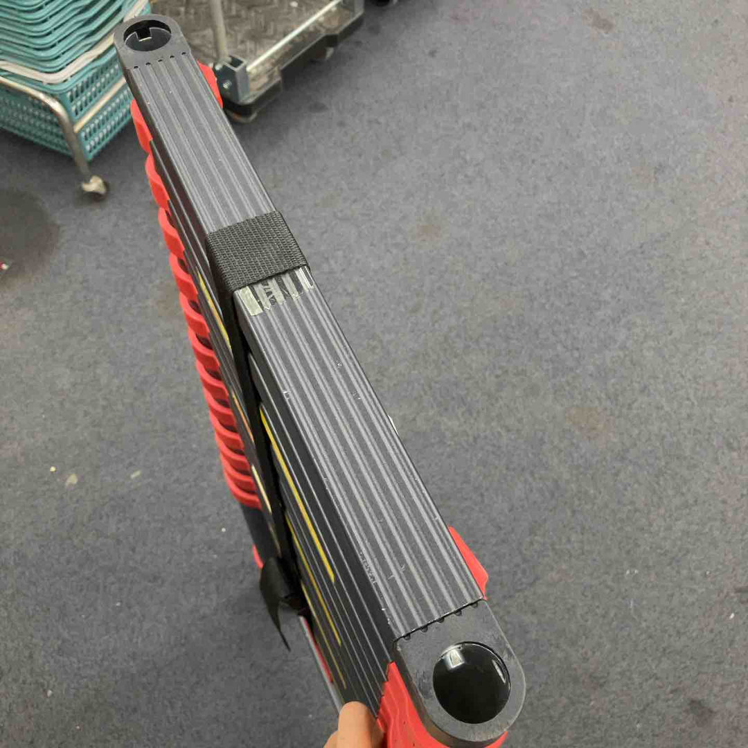 【中古品】アルミス アルミ伸縮はしご 14段 フック付き 4.1m ASH-410BKF 収納袋付き【柏店】