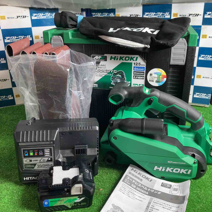 ★ハイコーキ(HIKOKI ※旧:日立工機) コードレスベルトサンダー SB3608DA(XPZ)【草加店】