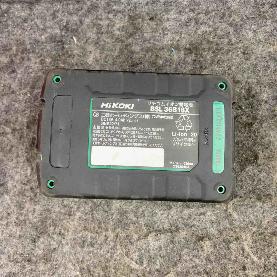 ★ハイコーキ(HIKOKI ※旧:日立工機) リチウムイオンバッテリー 36V/4.0Ah BSL36B18X【鴻巣店】