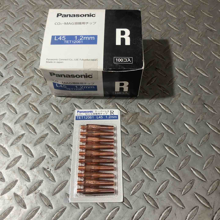 Panasonic パナソニック CO2・MAG溶接用チップ L45 1.2mm TET12061 R 100個入り【草加店】