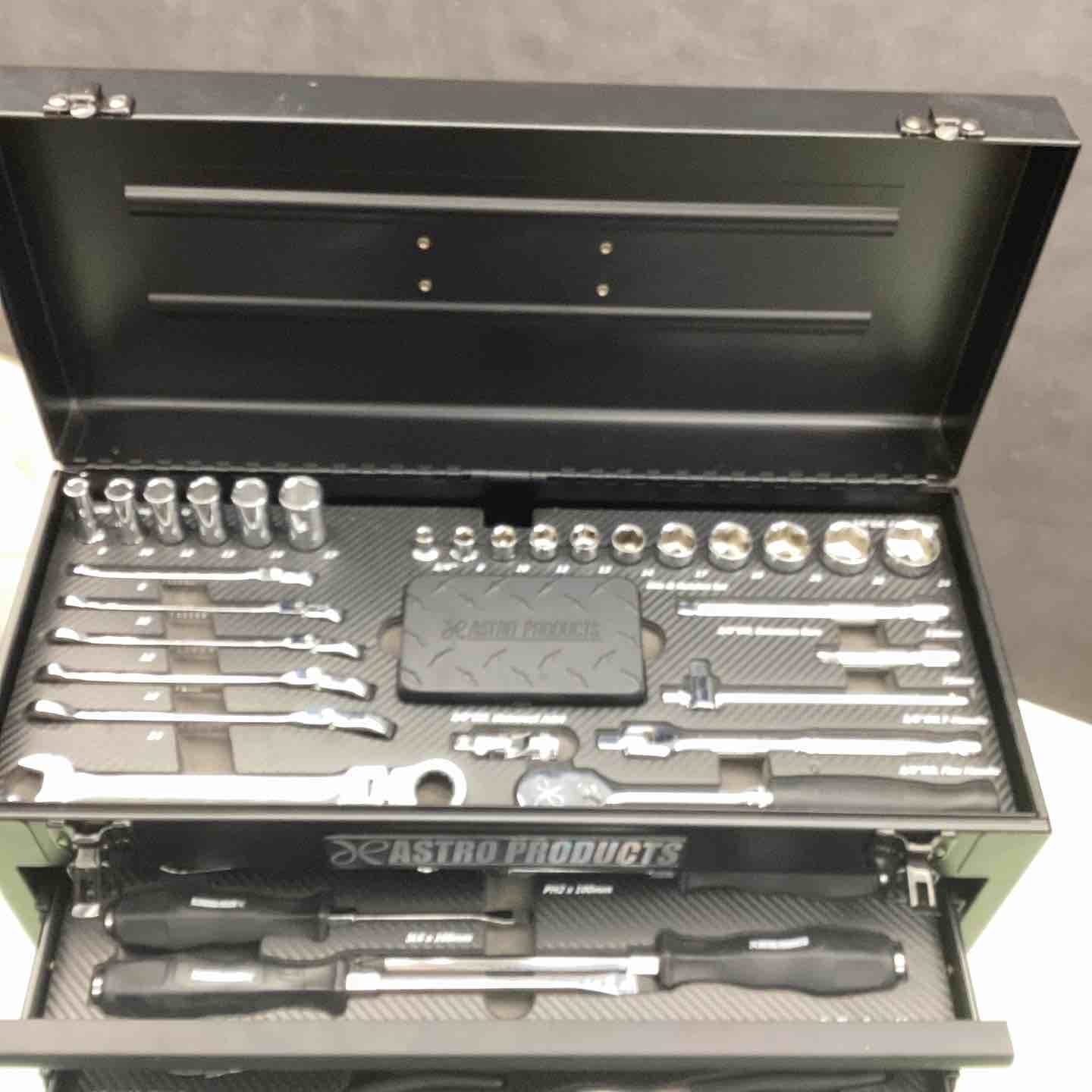 アストロプロダクツ★工具セッTS−203★中古美品 ASTRO PRODUCTS アストロプロダクツ ツールセット マットブラック ミリ