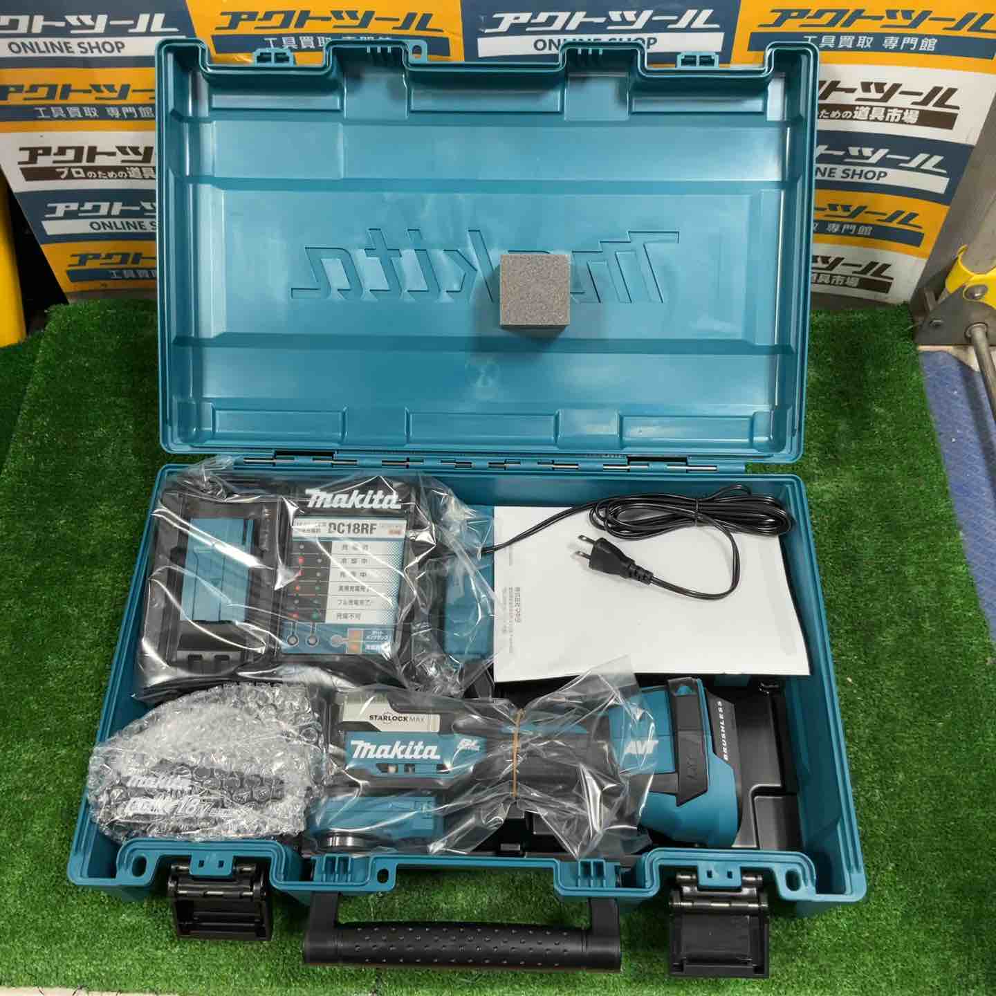 マキタ(makita) TM52DRG コードレスマルチツール フルセット【市川行徳店】【店頭取引限定】【未使用】※説明書欠品/長期保管品の為、多少の傷・汚れがございます 管理番号：ITJ2OR2HC6C0 マキタ（makita） TM52DRG 充電式マルチツール 18V(6Ah) セット品