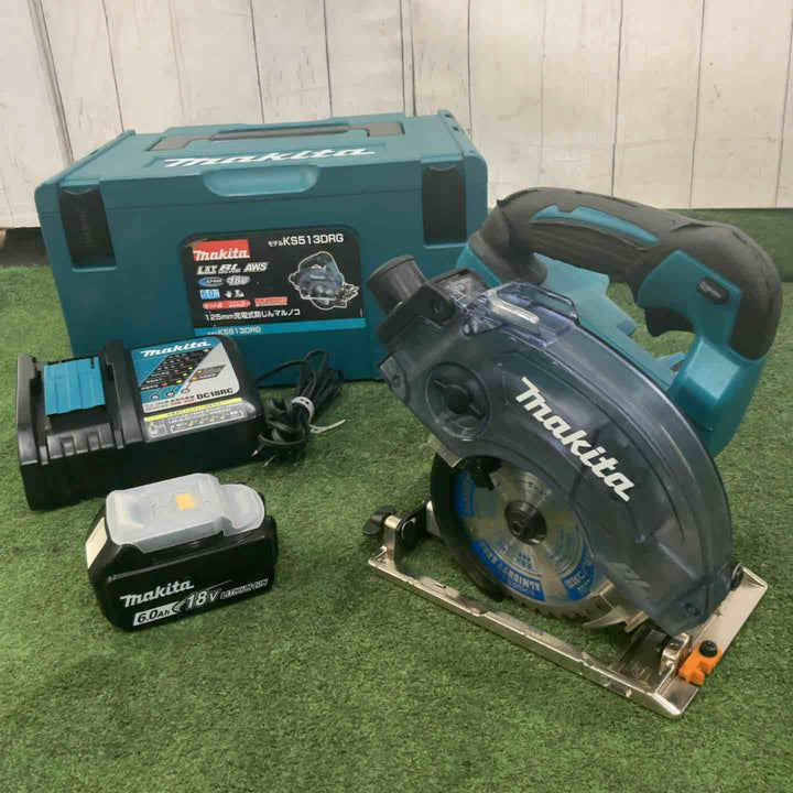 ★マキタ(makita) コードレス防じん丸のこ KS513DRGX 18V 動作確認済【川口店】