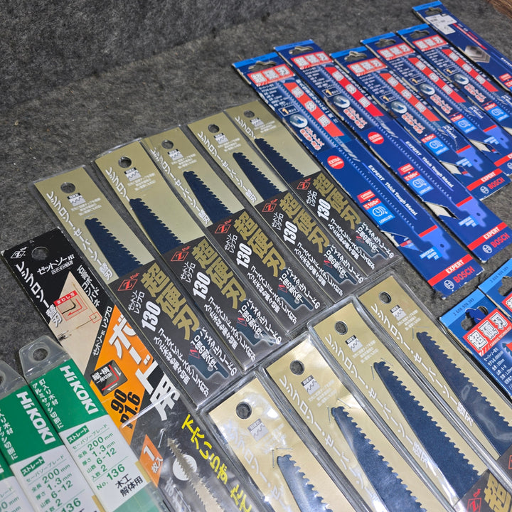 【未使用・まとめ売り！】ゼットソー BOSCH HIKOKI レシプロ ブレード セーバーソー 木工 解体用 ボード用 超硬刃 替え刃 26枚セット【桶川店】