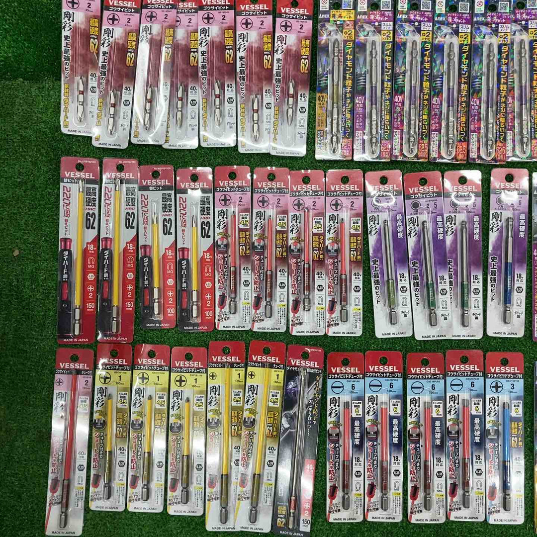 ベッセル ANEX インパクトビット 1本入り 81点まとめ ダイヤモンドビット クッションドリルなど  【桶川店】