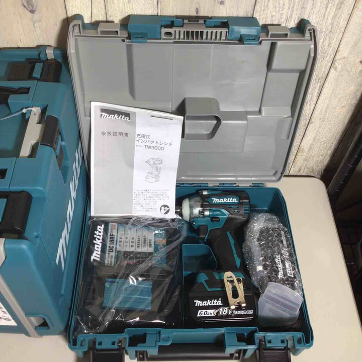 【未使用品】 マキタ makita コードレス インパクトレンチ TW300DRGX 3台 バッテリー&充電器付 フルセット 純正 充電式 18V 【戸田店】