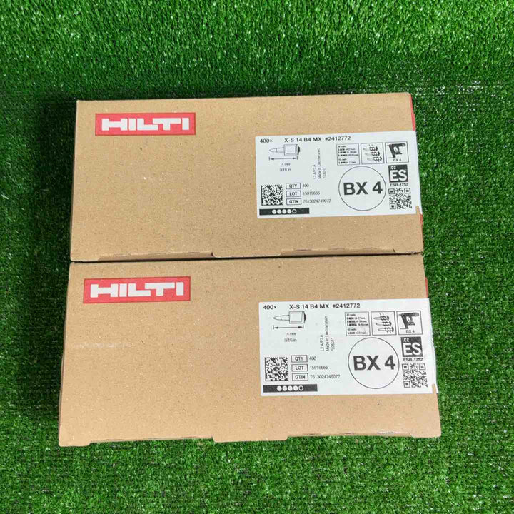 【未使用品】 HILTI(ヒルティ)鉄鋼用ネイル　BX4用ピン 14mm 鋼材ピン X-S14 B4MX 2箱セット 【藤沢店】