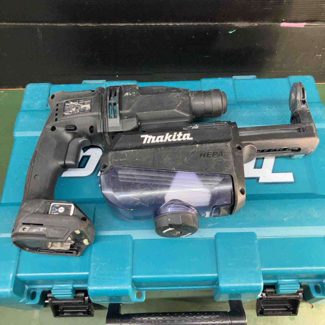 ★マキタ(makita) コードレスハンマドリル HR182DZKB　集塵システムDX05付属【戸田店】