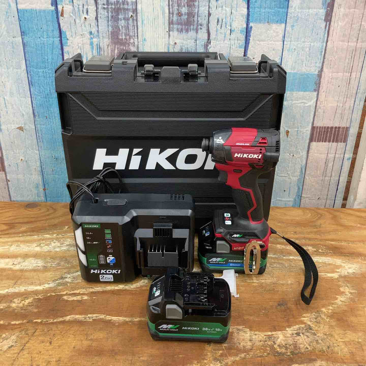★ハイコーキ(HIKOKI ※旧:日立工機) コードレスインパクトドライバ スコーピオンレッド WH36DD(2XHRSZ)【柏店】