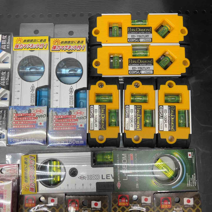 ▼水平器 磁石モデル マグネット付き 30個まとめ売り エビスダイヤモンド KOD シンワ等【川越店】