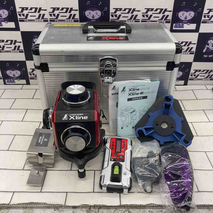 ◇シンワ測定 レーザー 墨出し器 LASER ROBO Xline (レーザーロボ エックスライン) レッド フルライン・地墨クロス 71607【所沢店】